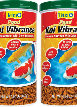 TetraPond Koi Vibrance Soft Sticks, Floating Pond Fish Food for Koi Fish and Ornamental Goldfish, 2.42 Pounds