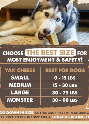 Mighty Paw Yak Cheese Dog Chews 芒聙聯 All-Natural Long Lasting Hard Chew for Aggressive Chewers 芒聙聯 High Protein, Odor-Free Dog Treat 芒聙聯 3 Ingredient Natural Yak Chews for Large Dogs 芒聙聯 (4 Pack)