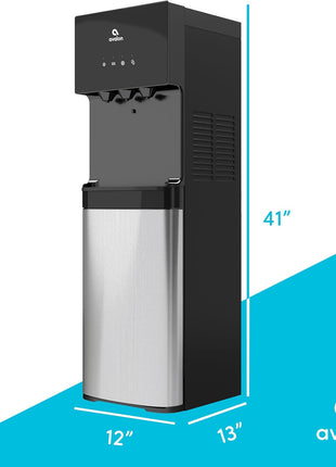 Avalon A4BLWTRCLR Bottom Loading Water Cooler Water Dispenser - 3 Temperature Settings - Hot, Cold & Room Water, Durable Stainless Steel Cabinet, Bottom Loading - UL/Energy Star Approved