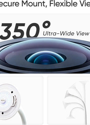Monai 3K Smart Baby Camera with 8H Portable Battery, Eye-Safe 950nm Night Vision, Secure WiFi Baby Camera Monitor with App, 24/7 Monitoring, 7 Safety Features & AI Assistant, Cry & Covered Face Alert