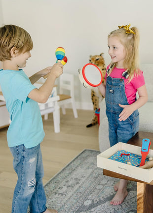 Melissa & Doug Band-in-a-Box Clap! Clang! Tap! - 10-Piece Musical Instrument Set