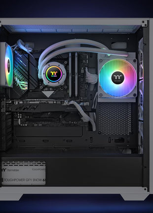 Thermaltake TH120 V2 ARGB Sync/AlO Liquid Cooler/Fan 120mm*1/PWM 500~2000 RPM/Mirror Waterblock/MB ARGB Sync Control/White, CL-W363-PL12SW-A