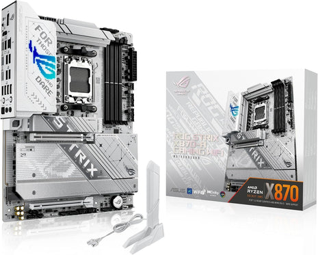 ASUS ROG Strix X870-A Gaming WiFi AMD AM5 X870 ATX Motherboard 16+2+2 Power Stages, Dynamic OC Switcher, Core Flex, DDR5 AEMP, WiFi 7, 4X M.2, PCIe 5.0, Q-Release Slim, USB4, AI OCing & Networking