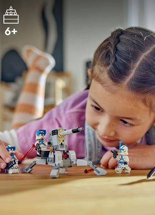 LEGO Star Wars 501st Clone Troopers Battle Pack Toy Set, Buildable AV-7 Anti Vehicle Cannon, with 4 Clone Trooper Minifigures, Portable Travel Toy, Great Birthday Gift for Kids Ages 6 and Up, 75345