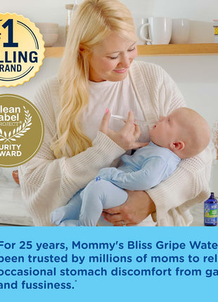 Mommy's Bliss Gripe Water Original, Infant Gas & Colic Relief, Gentle & Safe, 2 Weeks+, 4 Fl Oz (Pack of 1)