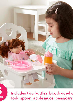 Melissa & Doug 4888 Mine to Love Time to Eat Doll Accessories Feeding Set (8 pcs) Pink