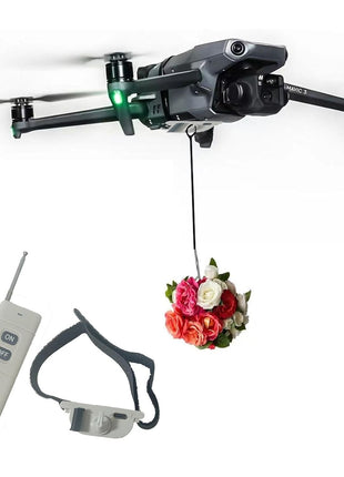 Universal Drone Airdrop System, Release Device, Payload Clip, Airdropper, Fish Bait Delivery Device , Drone Accessories, Compatible with DJI Mavic Mini 4 Pro, Mini 3, Mini 2, Air 2, Air 2S, Air 3, Mavic 3, Mavic 2, Spark (Airdrop Device)
