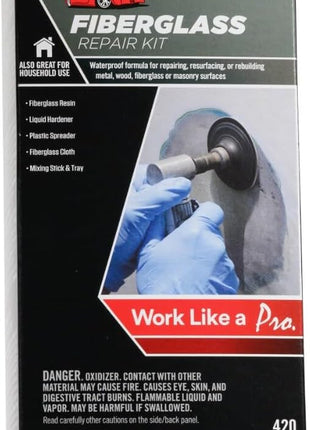 Bondo Fiberglass Resin Repair Kit, 00420, 0.45 Pint