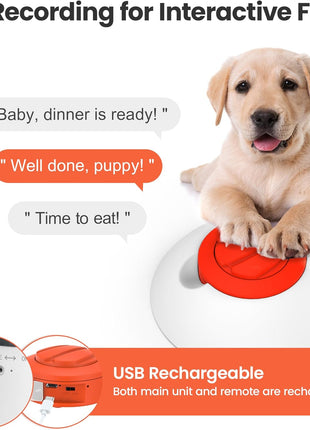 Potaroma Dog Puzzle Feeder Toy, Interactive IQ Training | Electronic Treat Dispenser, Automatic Rechargeable With Remote for Food Dispensing, All Breeds, 280ml Capacity