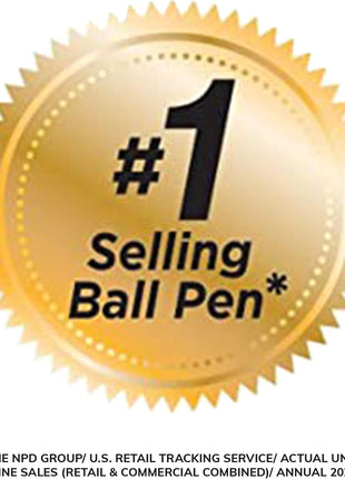 BIC Round Stic Black Ballpoint Pens, Medium Point, 1.0mm, 10-Count | Bulk Pack for Office or School, Flexible Round Barrel for Comfort, Smooth Ink for Consistent Writing, Dependable Performance