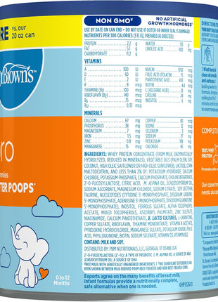Good Start | Dr. Brown's Gentle Pro, Baby Formula Powder for Sensitive Tummies, Easy Digestion & Softer Poops, Formula with Probiotics, DHA, Allergen Lactose, Milk, Soy,Tree Nuts,Non-GMO,32 OZ, 1 Pack