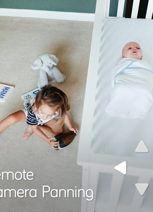 NANOBÉBÉ Smart Baby Monitor – Non-Wearable AI Breathing Monitor Motion Detection 1080p HD Camera with 360° Pan Tilt Two-Way Talk Sound Machine App Control, Night Vision