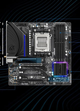 ASRock B650M PG Riptide WiFi AMD Socket AM5 Ryzen 7000 Series Processors Motherboard