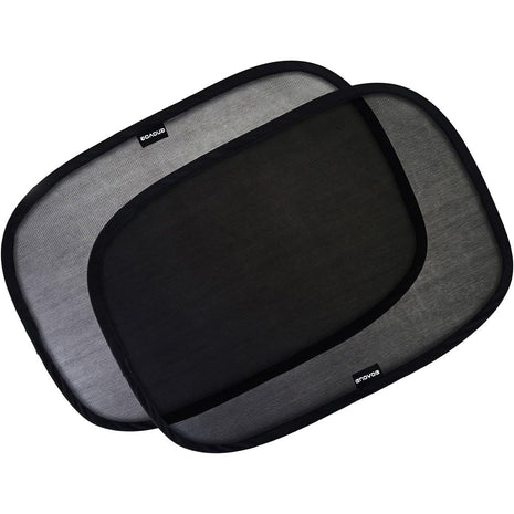 Enovoe Car Window Shades for Baby (2 Pack) - 21x14 Inches Sun Shade Blocker, Cling - Glare Shield and UV Rays Protection for Your Child - Side Windows Screens for SUV- Mesh Window Shades for car Baby