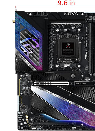ASRock Phantom Gaming X870E Nova WiFi Socket AM5 AMD Ryzen X870 DDR5 DIMMs 8200 MHz 256 GB ATX Motherboard USB4