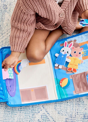 Melissa & Doug® Ms. RachelTM What to Wear Felt Activity Board Take-Along Preschool Learning Toy for Boys and Girls - FSC Certified