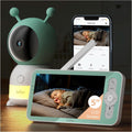 BOIFUN 2026 Upgraded 2K WiFi Baby Monitor with Camera and Audio, Smart Night Light, APP & 5inch Split-Screen Control, Motion/Cries/Sound/Custom Alarm Zone Detect, Auto Tracking, Humidity Temp Detect