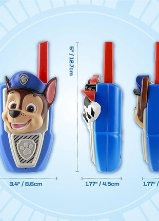 Paw Patrol Chase Marshall Walkie Talkies for Kids, Fun Paw Patrol Toys | Static Free and Extended Range