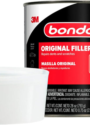 Bondo Body Filler, Original Formula for Fast, Easy Repair & Restoration for your Vehicle, 00262, Filler 1.57 lb and Hardener 0.75 oz, 1 Can