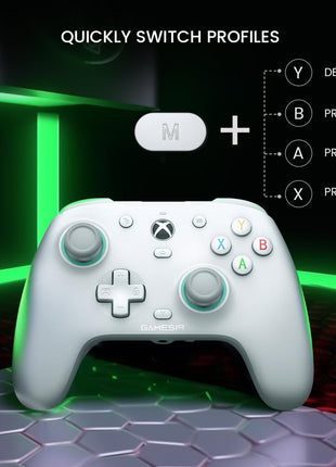GameSir G7 SE Wired Controller for Xbox Series X|S, Xbox One & Windows 10/11, Plug and Play Gaming Gamepad with Hall Effect Joysticks/Hall Trigger, 3.5mm Audio Jack (White)