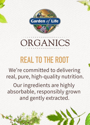 Garden of Life Organics Turmeric Booster Inflammatory Response Powder - 30 Servings, 50mg Curcumin (95% Curcuminoids) & Probiotics, Organic Non-GMO Vegan & Gluten Free Herbal Supplements
