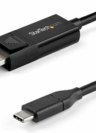 StarTech.com 6ft (2m) USB C to DisplayPort 1.4 Cable, 8K 60Hz, Bidirectional DP USB-C Video Adapter Cable for Windows, Apple M1 M2 M3 M4, USB4 Thunderbolt Compatible