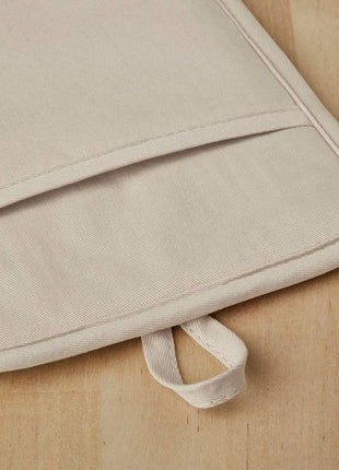 KitchenAid Ribbed Soft Silicone Pot Holder 2 Pack Set, Milkshake Tan, 7 inchx9 inch