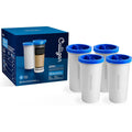 Culligan with ZeroWater Technology Replacement Filter 4-Pack, 5-Stage Advanced Water Filter 鈥?IAPMO Certified to Reduce Lead, Total PFAS (Forever Chemicals), Mercury, Fluoride, and Chlorine