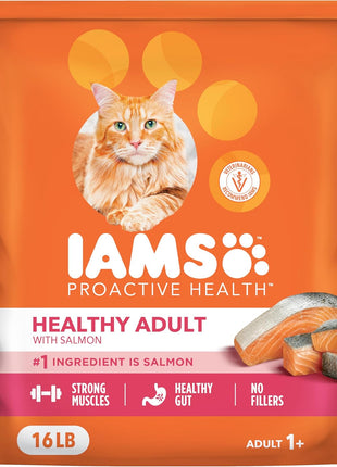IAMS Proactive Health Dry Cat Food, Healthy Cat Food Dry Recipe for Adults, with Chicken 22 lb. Bag