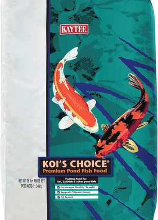Kaytee Koi's Choice Koi Floating Fish Food, For Koi, Goldfish and Pond Fish, 10 pounds