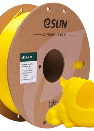 eSUN PLA Filament 1.75mm, High Toughness 3D Printer Filament Upgraded PLA Filament, Dimensional Accuracy  0.03mm, 1KG Cardboard Spool (2.2 LBS) 3D Printing Filament for 3D Printers, Yellow