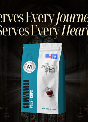 PACK IT HUB Travel Pack - The Miracle Meal Pre-Filled Communion Plus+ Cup - Bag of 50 with Wafer and 100% Concord Grape Juice