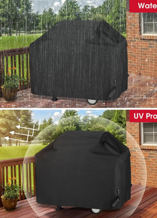Unicook Heavy Duty Waterproof Barbecue Gas Grill Cover, 65-inch BBQ Cover, Special Fade and UV Resistant Material, Durable and Convenient, Fits Grills of Weber Char-Broil Nexgrill Brinkmann and More