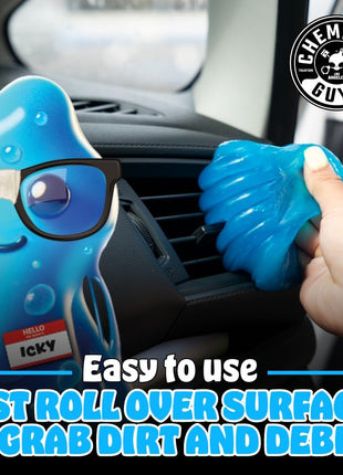 Chemical Guys Sticky Icky Car Cleaning Gel, Green Apple, Interior Car Cleaner, Reusable Automotive Crevice & Interior Dust Cleaner for Air Vents, Consoles, Cup Holders & Keyboards, 4 Pack (100g Each)