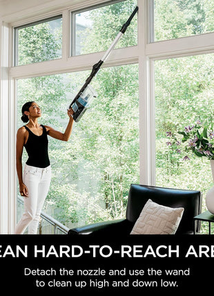 Shark IZ462H Vertex Ultra Lightweight Cordless Stick Vacuum with DuoClean PowerFins, Crevice, Pet Multi Tool, Anti Allergen, Brush, Removable Handheld, Flex, 60 min Runtime, Blue, MultiFLEx