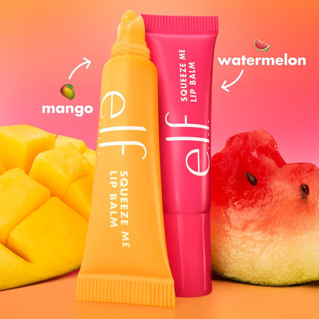 e.l.f. Squeeze Me More Lip Balm Duo, Mango, Watermelon