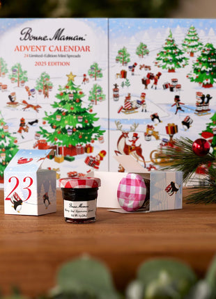 Bonne Maman 2025 Limited Run Edition Advent Calendar, 24 Mini Spreads