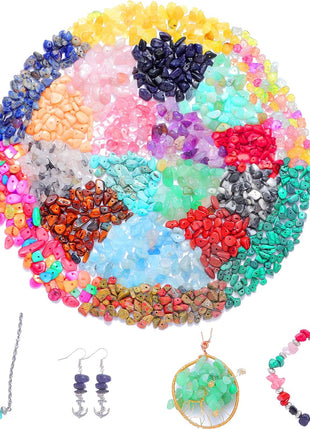 Xmada Jewelry Making Supplies Kit - 1587 PCS Beads, Crystal Beads, Jewelry Pliers, Beading Wire, Earring Hooks, Rings, Bracelets for Girls and Adults