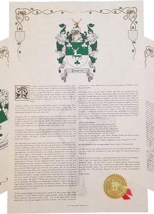 Mr Sweets Thorne - Coat of Arms, Crest & History 3 Print Combo - Surname Origin: English England