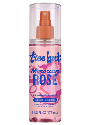 Tree Hut Fragrance Mist - Moroccan Rose - 6 fl oz - Hydrating, Alcohol-Free Formula - Warm, Floral Scent with Bergamot, Tea Rose, and Amber Notes