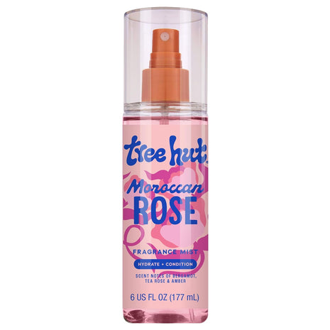 Tree Hut Fragrance Mist - Moroccan Rose - 6 fl oz - Hydrating, Alcohol-Free Formula - Warm, Floral Scent with Bergamot, Tea Rose, and Amber Notes