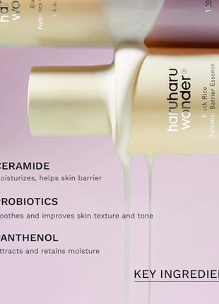 haruharu Wonder Black Rice Probiotics Hydration Boost Duo, Barrier Essence & 2% NAD+ Serum Mist, Skin Flooding Duo for Glowy Skin
