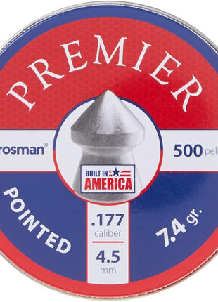 Crosman 7-P577 Pointed .177-Caliber Pellets, Lead(500-Count)