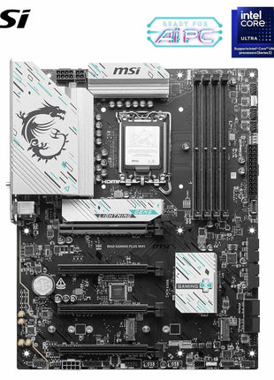 MSI B860 Gaming Plus WiFi Motherboard, ATX - Supports Intel Core Ultra Processors (Series 2), LGA 1851 - DDR5 Memory Boost 8800+ MT/s (OC), PCIe 5.0 x16 x16, M.2 Gen5, Intel Killer 5G LAN, Wi-Fi 7
