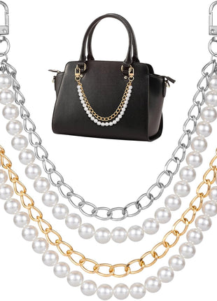 2Pcs Pearl Purse Chain