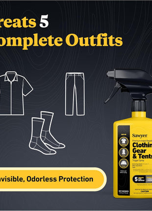 Sawyer Products Premium Permethrin Insect Repellent for Clothing, Gear & Tents
