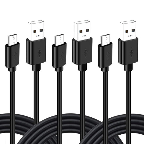 SIOCEN 3Pack 10FT PS4 Charger Cord for Xbox One Controller,PS4 Charging Cable,Micro USB Cable for Xbox One S/X Slim Elite Controller,PlayStation 4 Games,Dualshock 4 Controller Data Sync Cord