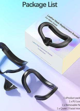 Face Cushion Pad for Meta Quest 2 VR Facial Interface Replacement PU Leather Foam for Oculus Quest 2 Vr Cover