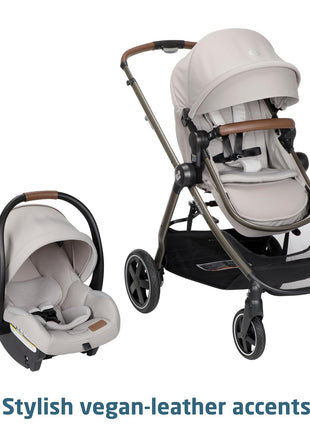 Maxi-Cosi Zelia 2 Luxe 5-in-1 Modular Travel System, New Hope Tan