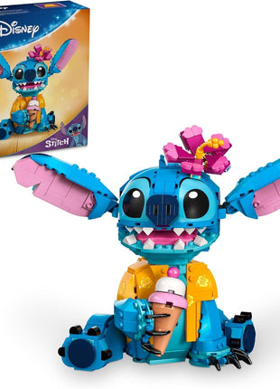 LEGO Disney Stitch Toy Building Kit, Disney Toy for 9 Year Old Kids, Buildable Figure with Ice Cream Cone, Fun Gift for Girls, Boys and Lovers of The Hit Movie Lilo and Stitch, 43249